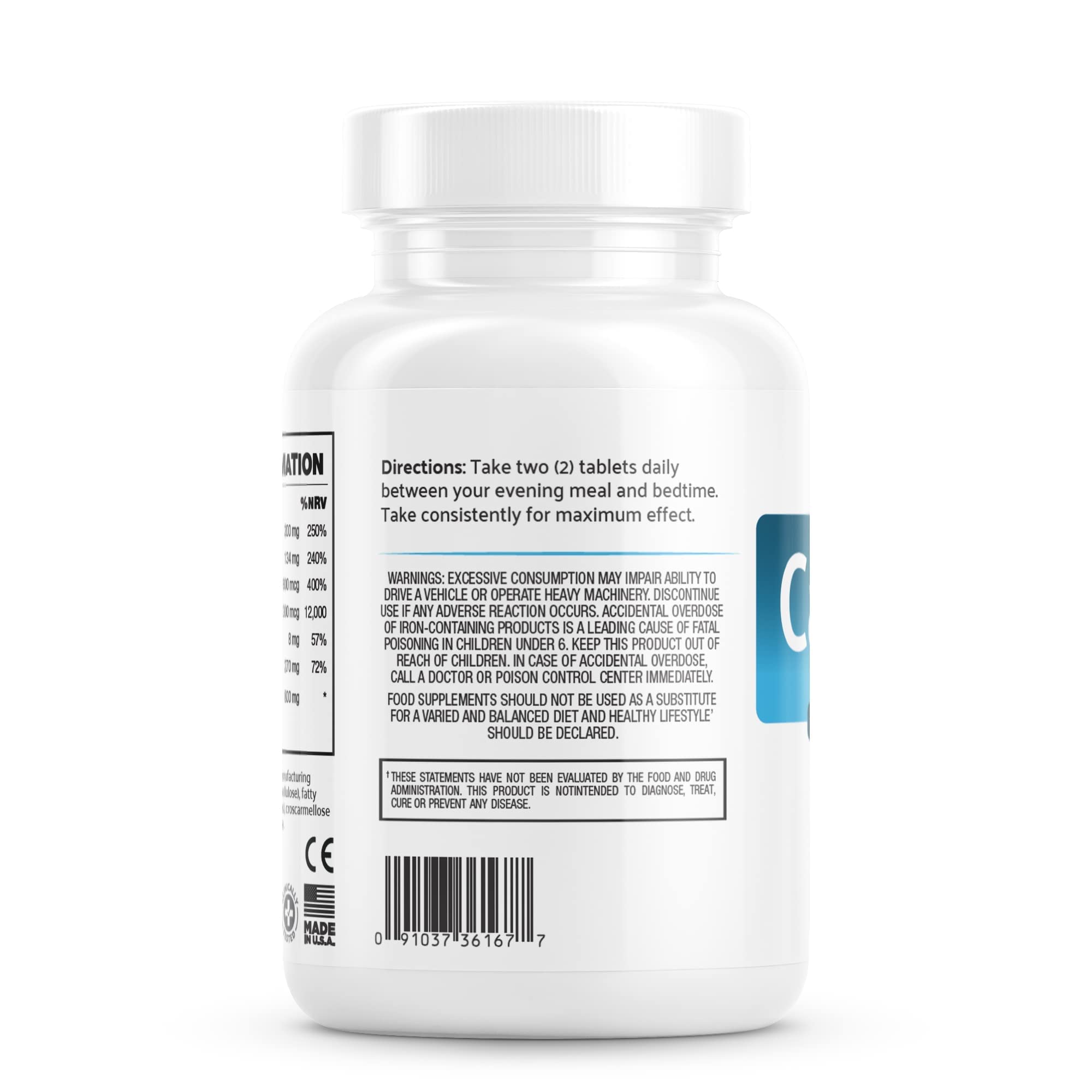 Calm Legs Natural for Natural Itching, Crawling, Tingling and Agitated Leg with Iron, Magnesium, and Valerian Root (60 Tablets)… - TrustMedUSA