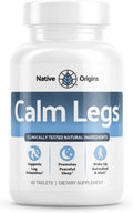 Calm Legs Natural for Natural Itching, Crawling, Tingling and Agitated Leg with Iron, Magnesium, and Valerian Root (60 Tablets)… - TrustMedUSA