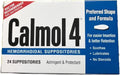 Calmol 4 Hemorrhoidal Suppositories with Soothing Natural Ingredients, 24 Count - TrustMedUSA
