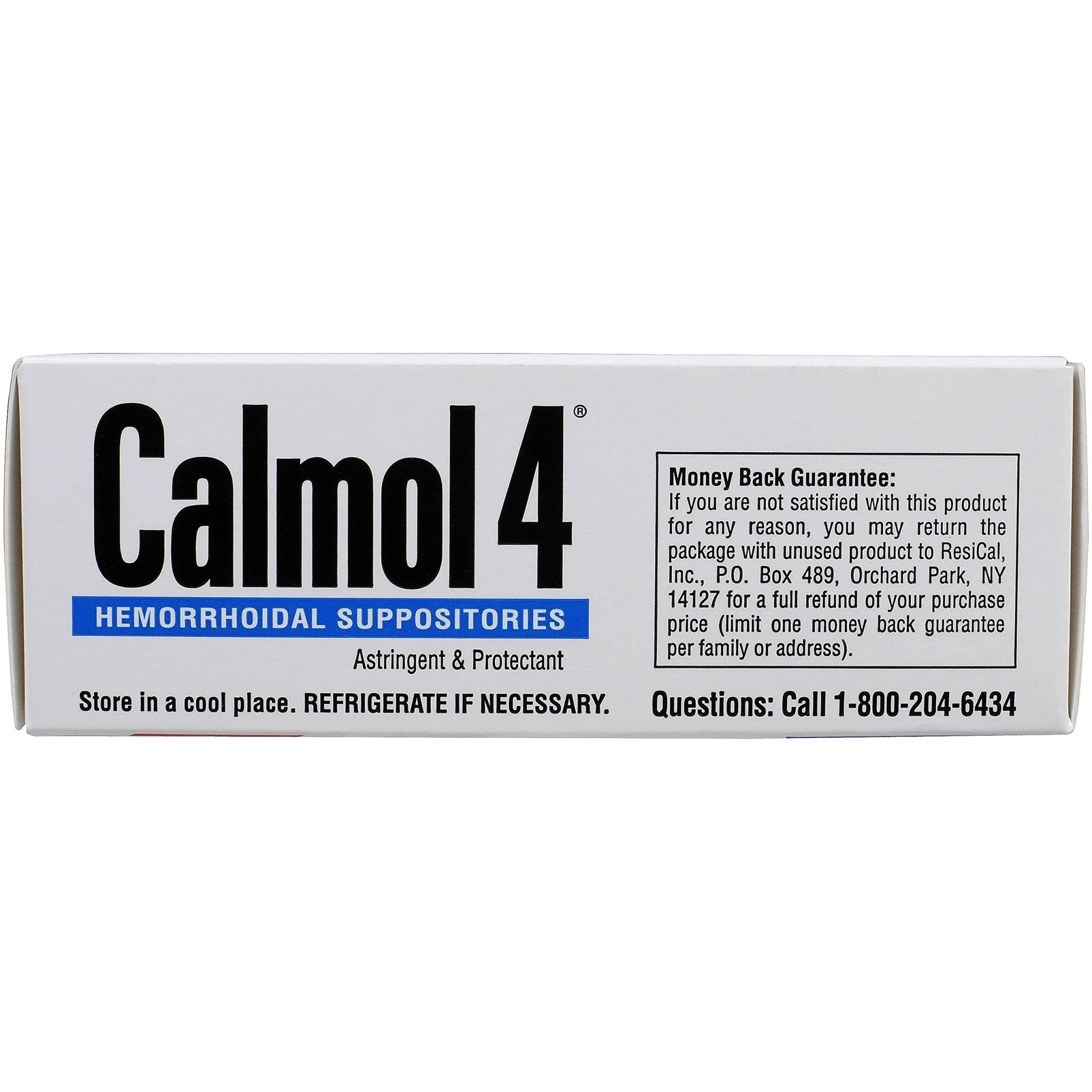 Calmol 4 Hemorrhoidal Suppositories with Soothing Natural Ingredients, 24 Count - TrustMedUSA