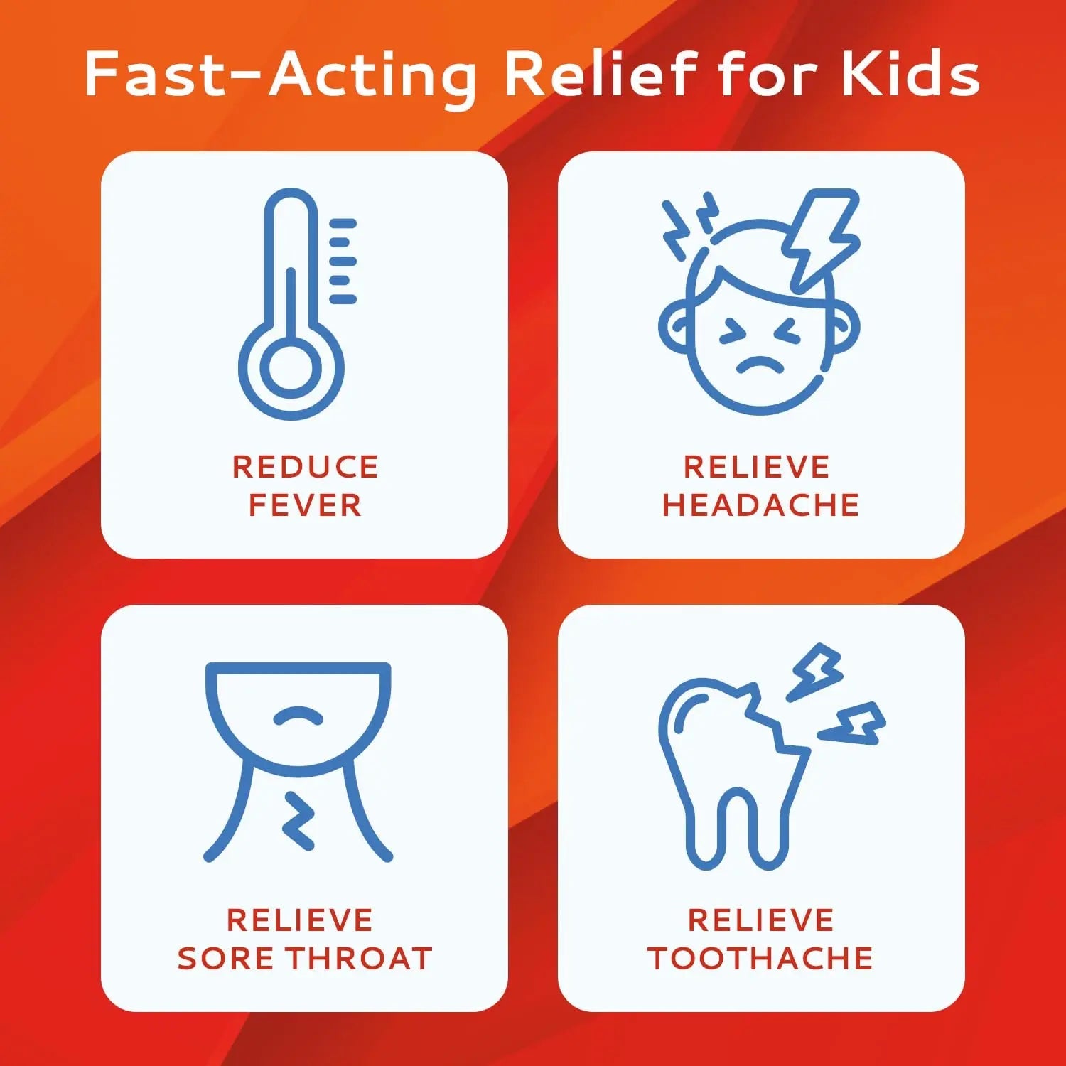 CALMOUR Children's Acetaminophen 36 Strips | Pain Reliever & Fever Reducer | Fast-Acting Support for Cold & Flu Symptoms | Oral Chewable Strips for Kids Ages 2-9 | Travel Size, Orange Flavor - TrustMedUSA