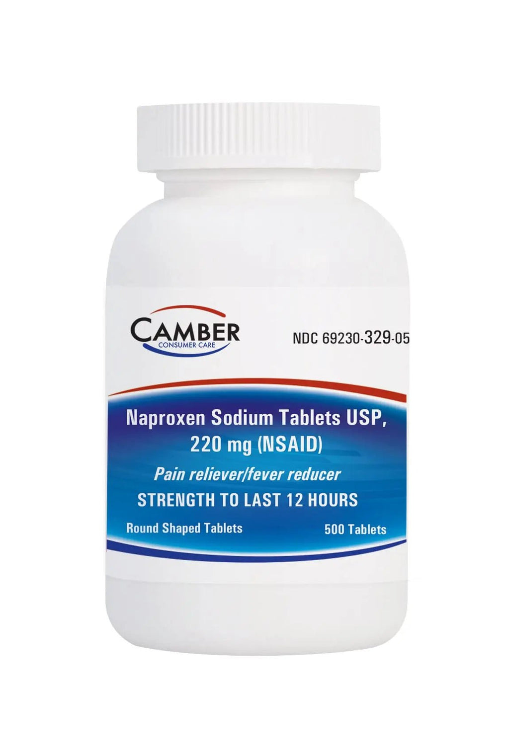 Camber Naproxen Sodium, 220 mg - Pain Reliever and Fever Reducer (500 Count) - TrustMedUSA