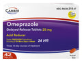 Camber Omeprazole 20mg Delayed-Release Tablets, Heartburn and Acid Reducer Reflux Medicine (42 Count) - Maple Wellness Supplements