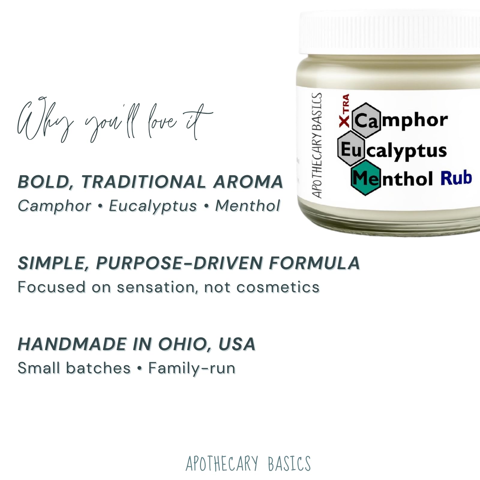 Camphor+Eucalyptus+Menthol Xtra Rub – Handmade with Menthol, Camphor & Eucalyptus – Soothing & Refreshing – 2.5 fl oz - TrustMedUSA