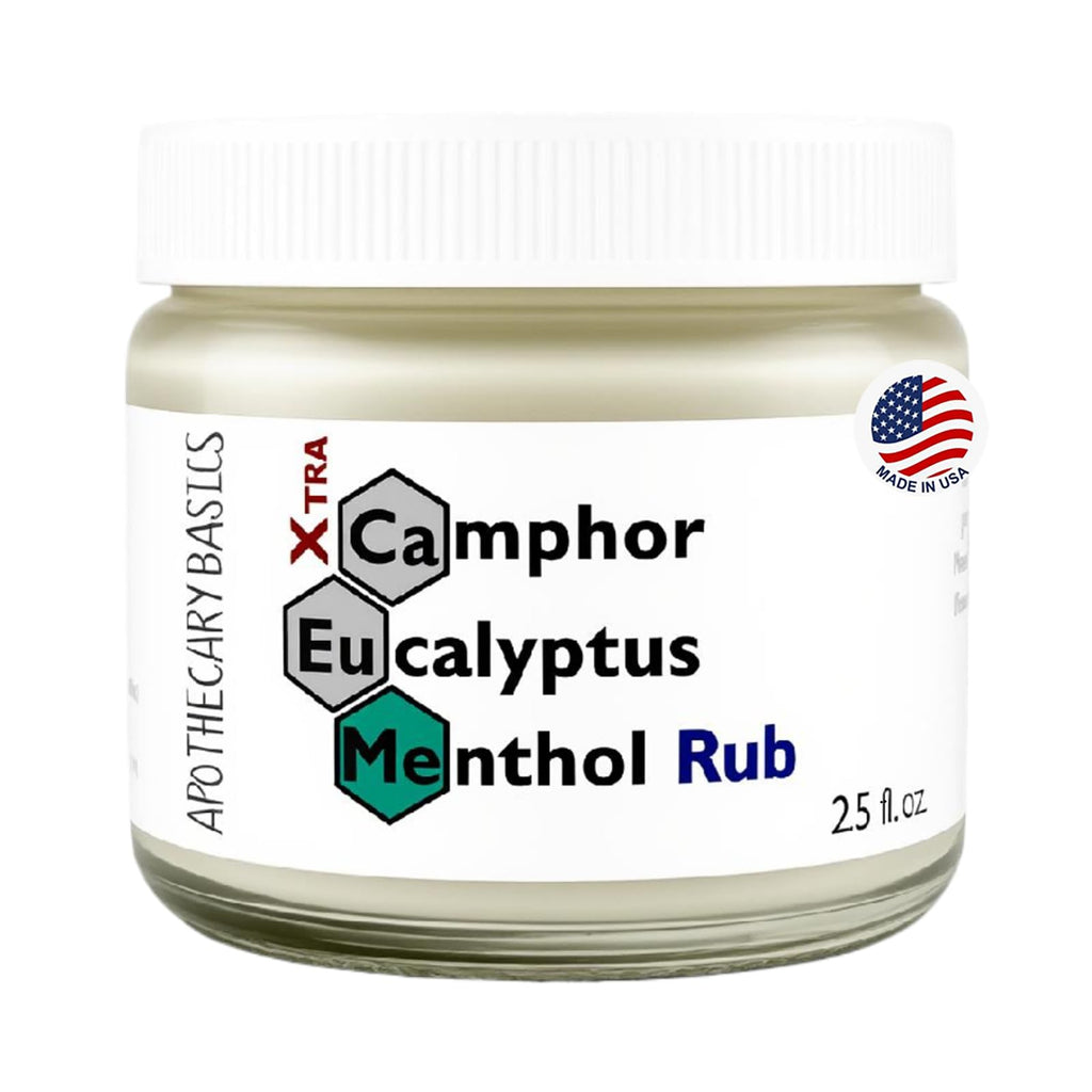 Camphor+Eucalyptus+Menthol Xtra Rub – Handmade with Menthol, Camphor & Eucalyptus – Soothing & Refreshing – 2.5 fl oz - TrustMedUSA