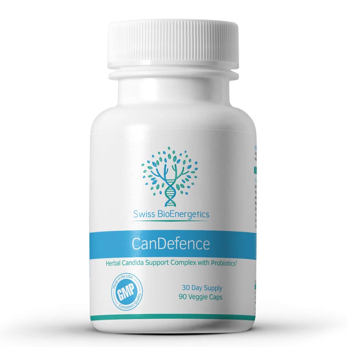 CanDefence - Candida Cleanse Ultimate Extra Strength All-in-ONE Formulation with Caprylic Acid, Probiotics and a synergistic Balance of 11 Different Botanicals - 90 Capsules - TrustMedUSA