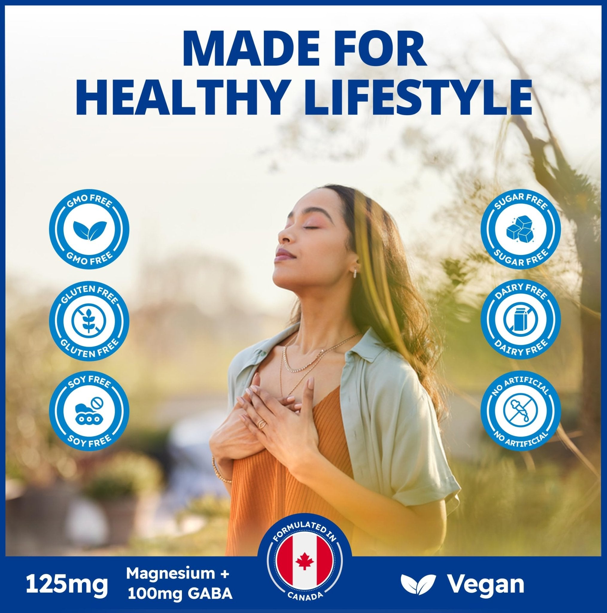 CanPrev Magnesium Bisglycinate Chelated + GABA & Melatonin, 120 Veg Caps, 120-Day Supply, Support Restful Night, Muscle Function, Promote Relaxation & Balanced Sleep-Wake Cycle, Vegan, No GMO & Gluten - TrustMedUSA