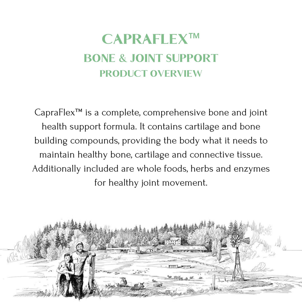 CapraFlex by Mt. Capra | Bone and Joint Support Supplement with Chicken Collagen, Hyaluronic Acid, Turmeric, and Herbs for Joint Vitality | 30 Servings - 120 Capsules - TrustMedUSA