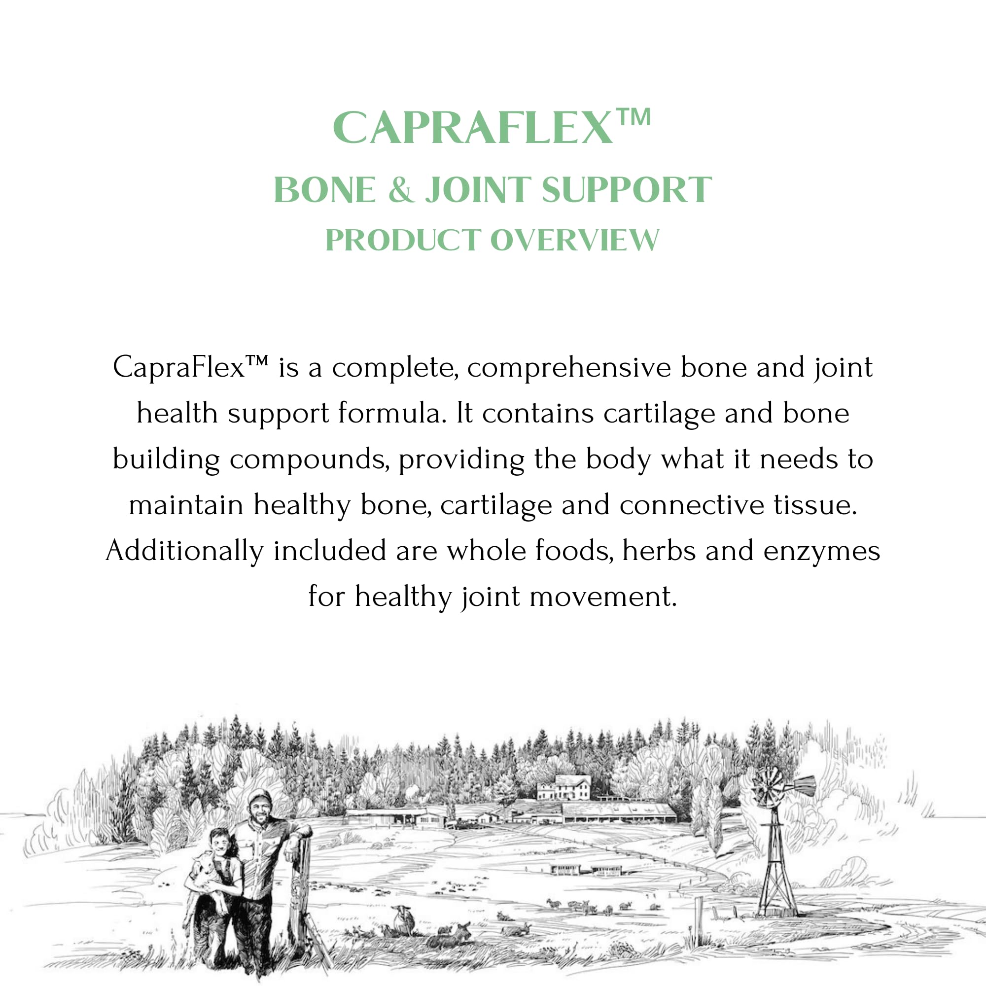 CapraFlex by Mt. Capra | Bone and Joint Support Supplement with Chicken Collagen, Hyaluronic Acid, Turmeric, and Herbs for Joint Vitality | 30 Servings - 120 Capsules - TrustMedUSA