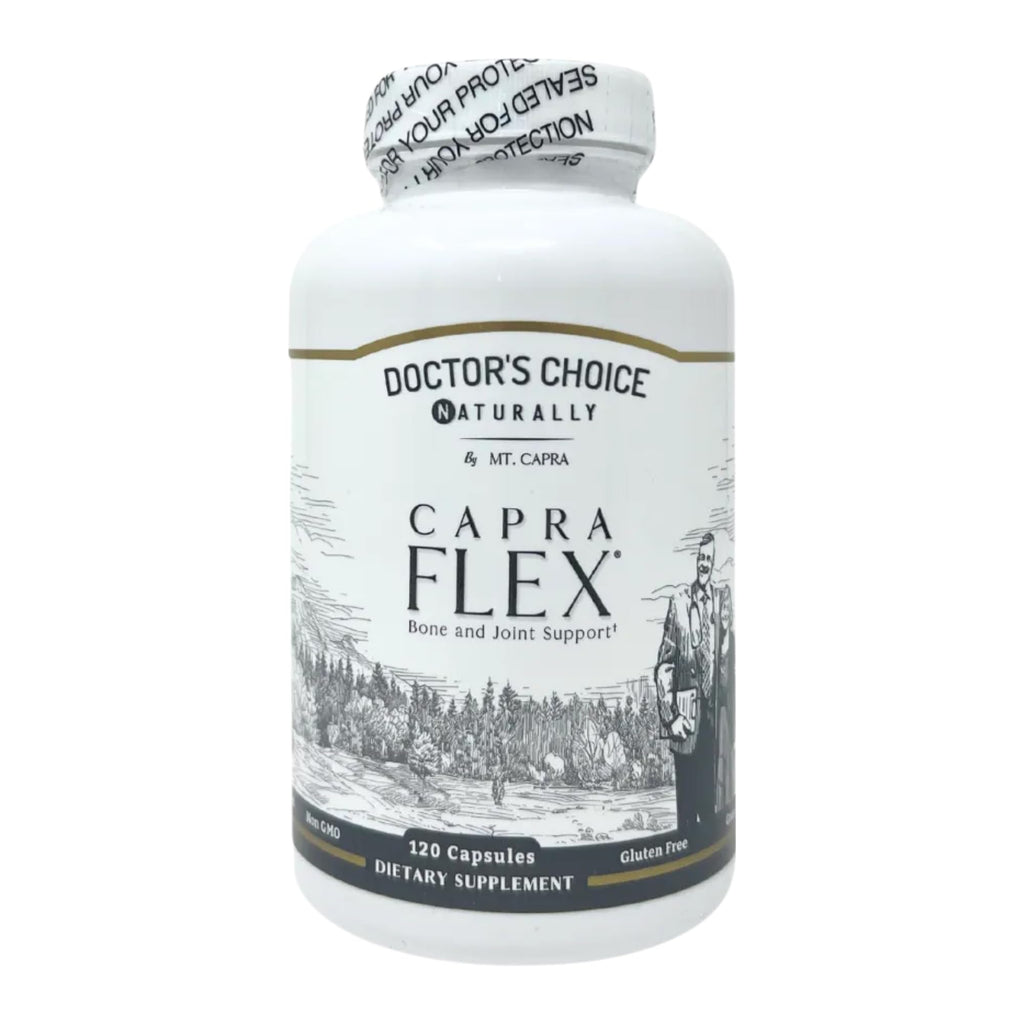 CapraFlex by Mt. Capra | Bone and Joint Support Supplement with Chicken Collagen, Hyaluronic Acid, Turmeric, and Herbs for Joint Vitality | 30 Servings - 120 Capsules - TrustMedUSA