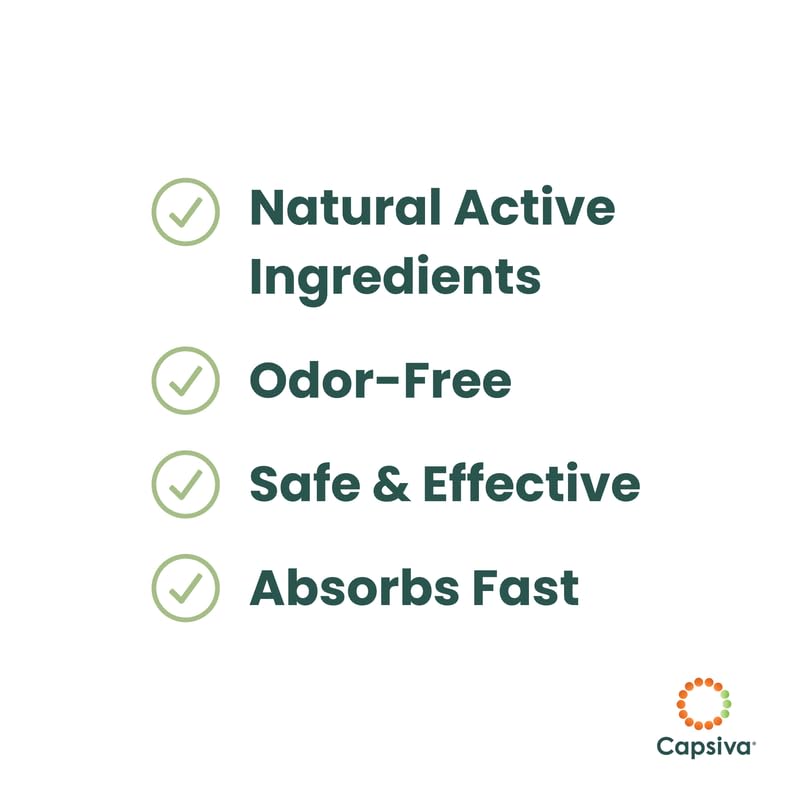 Capsiva Pain Relief Topical 3oz Tube, 2 Pack, for Your Hands, Neck, Back, Joints, Non-Greasy, No Burn, Odor Free, Homeopathic Active Ingredients, Contains Capsaicin & Arnica, Absorbs Fast - TrustMedUSA