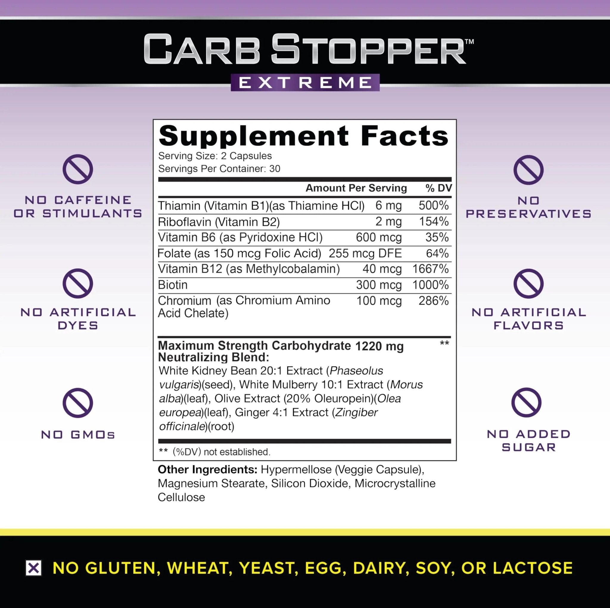 Carb Stopper Extreme (5 Bottles Maximum Strength, Natural Carbohydrate and Starch - TrustMedUSA