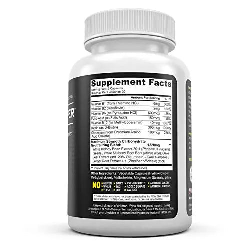Carb Stopper Extreme: Maximum Strength, Natural Carbohydrate and Starch Neutralizer - TrustMedUSA
