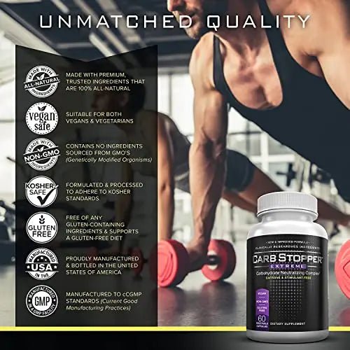 Carb Stopper Extreme: Maximum Strength, Natural Carbohydrate and Starch Neutralizer - TrustMedUSA