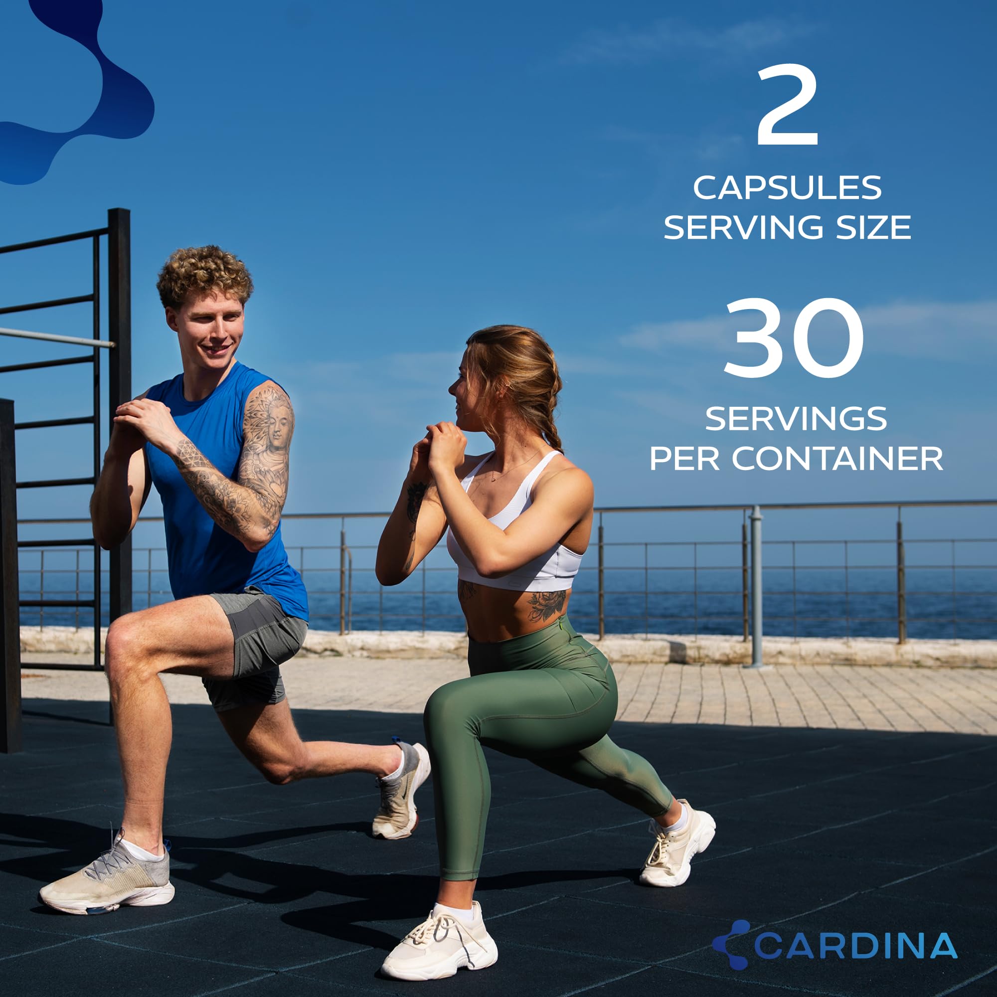 CARDINA B12 Vitamins for Women and Men - Brain Supplements for Memory and Focus with Thiamine B1 Supplement and COQ10 - Brain Memory Support - Non-GMO and Vegan B12 Supplement, 60 Ct - TrustMedUSA