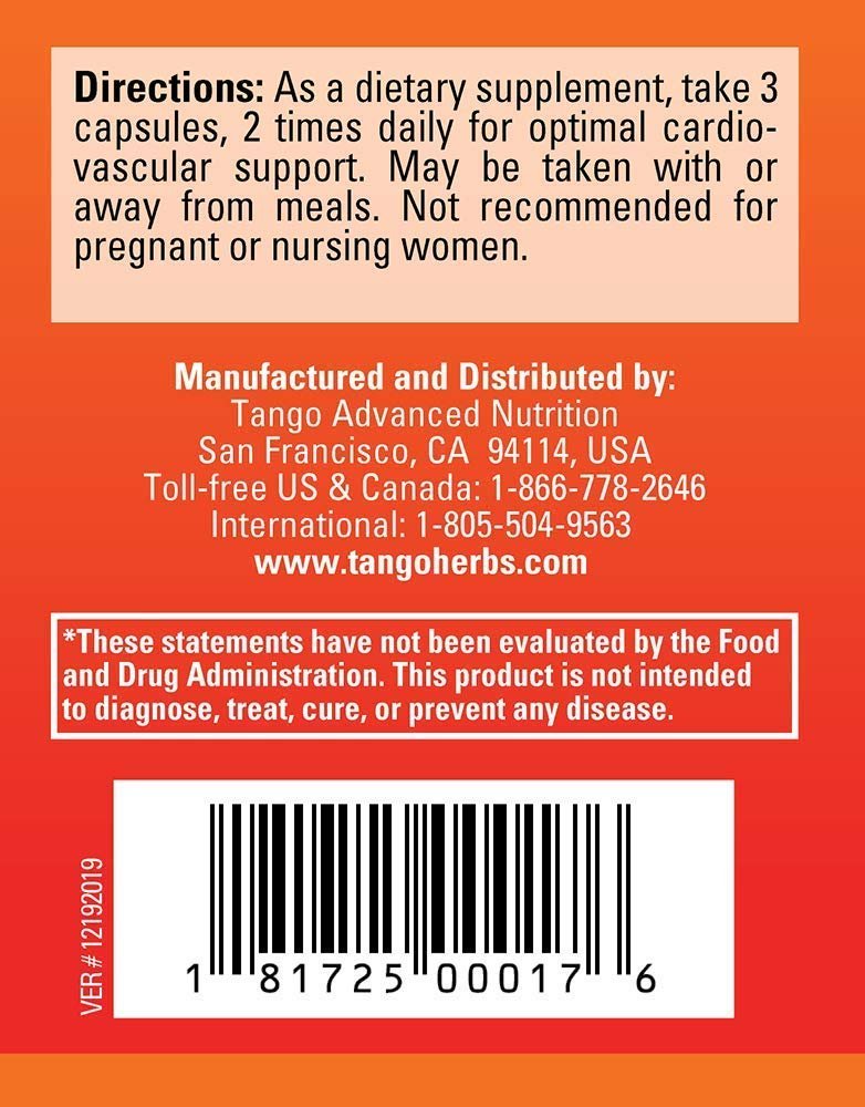CardioPhase Natural Heart Support Supplement for Healthy Circulation and Cardiovascular Performance (180 Vegetarian Capsules) - TrustMedUSA