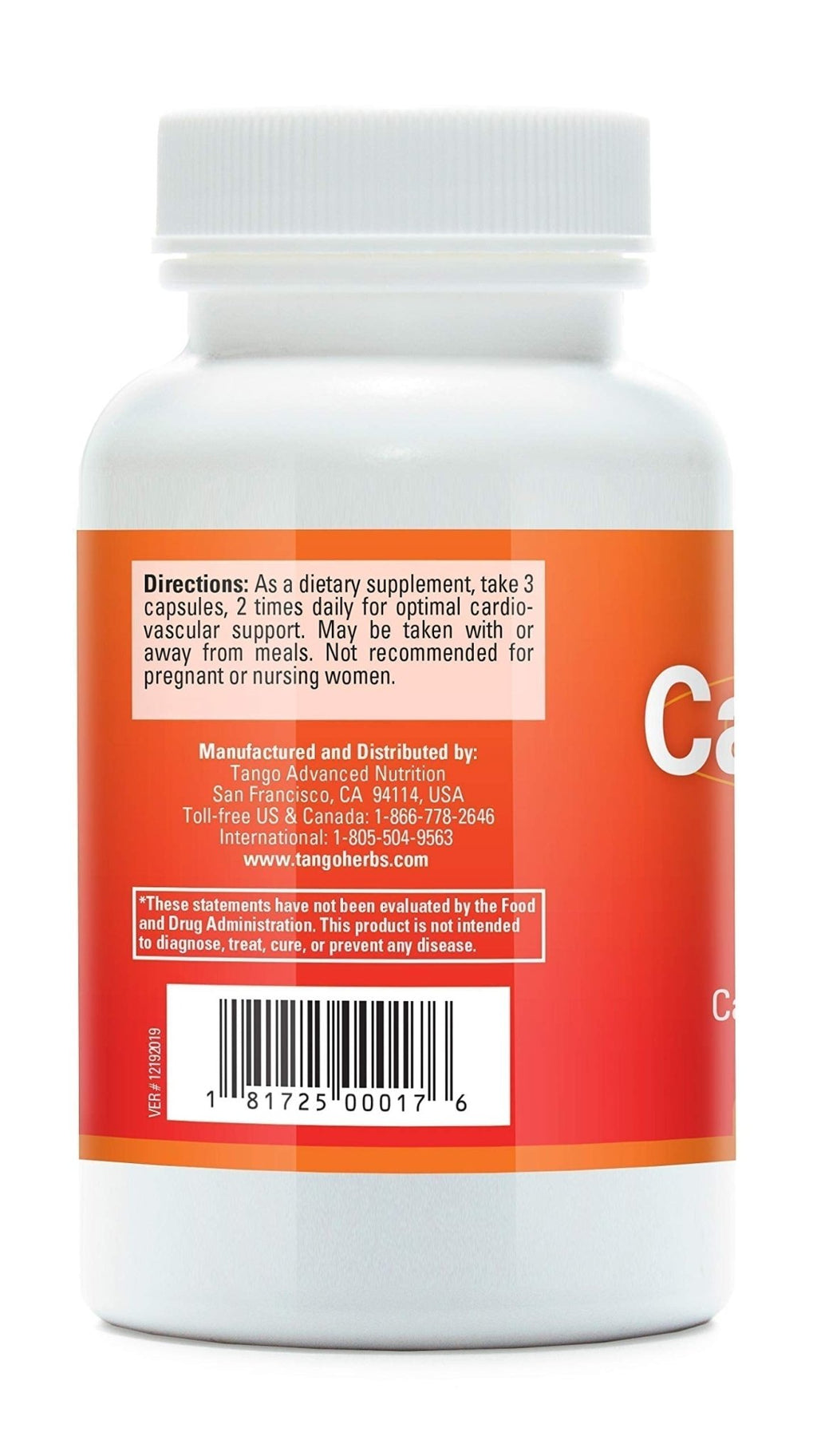CardioPhase Natural Heart Support Supplement for Healthy Circulation and Cardiovascular Performance (180 Vegetarian Capsules) - TrustMedUSA