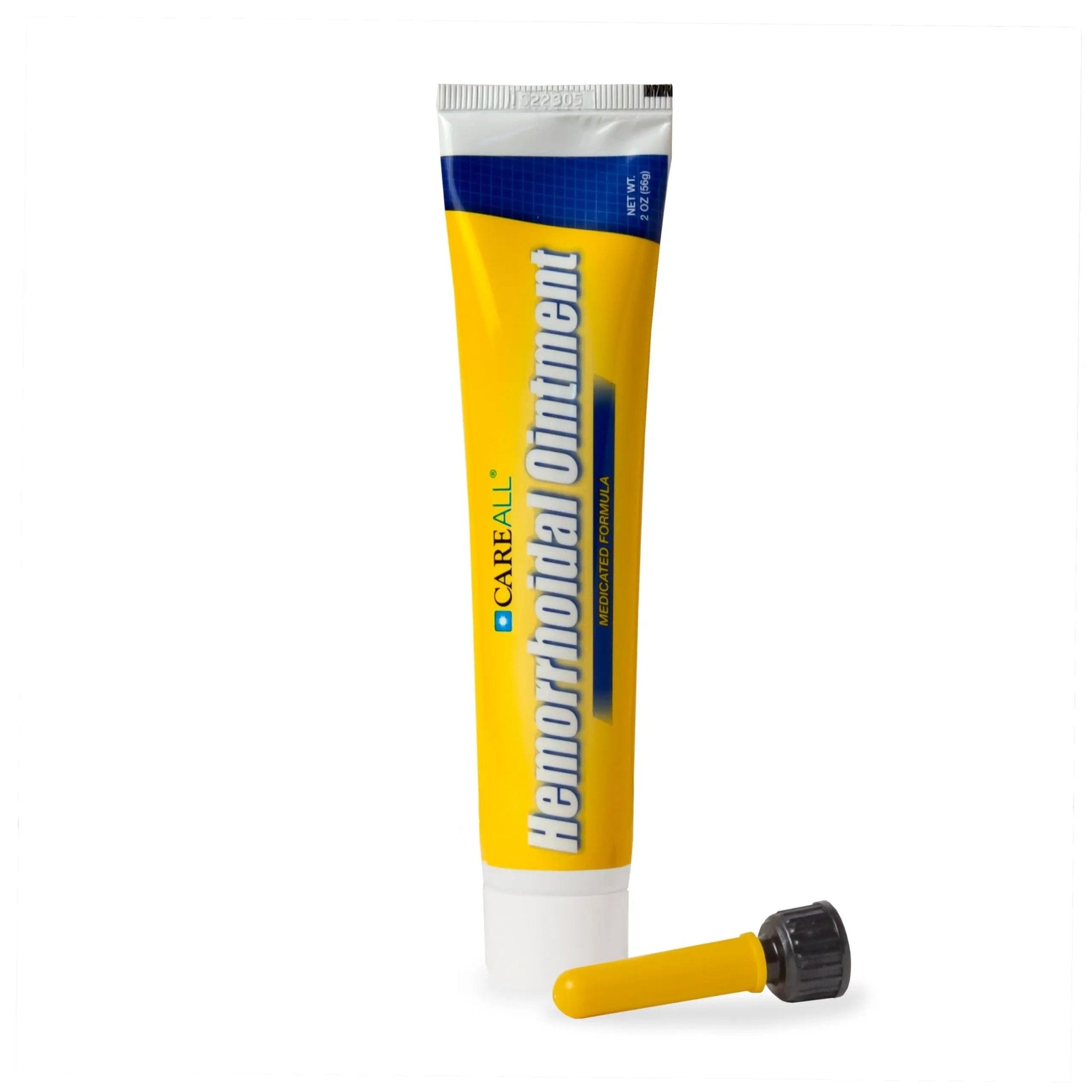 CareAll Hemorrhoidal Ointment 2.0 oz with Applicator. Helps Relieve Burning, Itching, and Discomfort Associated with Inflamed Hemorrhoidal Tissues. Dye, Phthalate, and Fragrance Free - TrustMedUSA