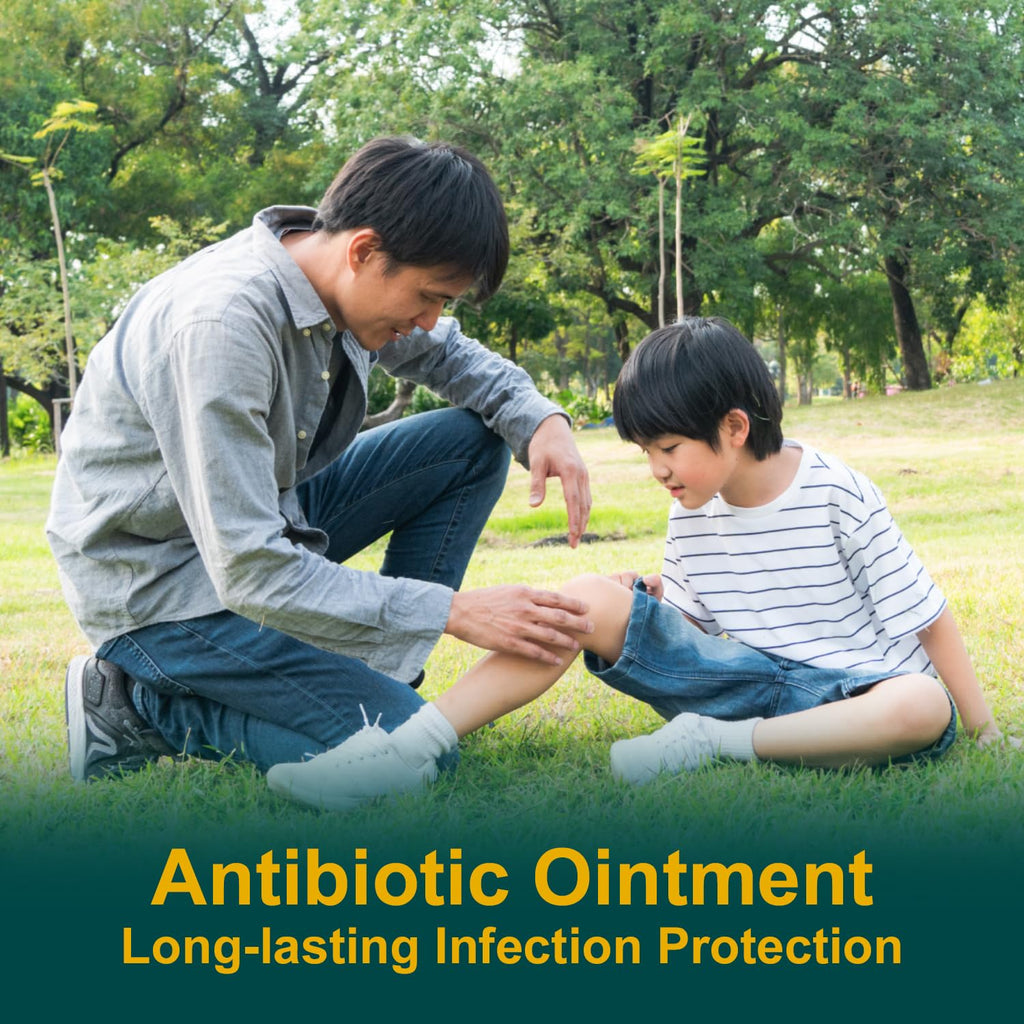 CareAll Triple Antibiotic Ointment 1.0 oz (4 Pack), First Aid Ointment for Minor Scrapes, Cuts, and Burns to Help Prevent Infection, Compare to The Active Ingredients of The Leading Brand - Maple Wellness Supplements