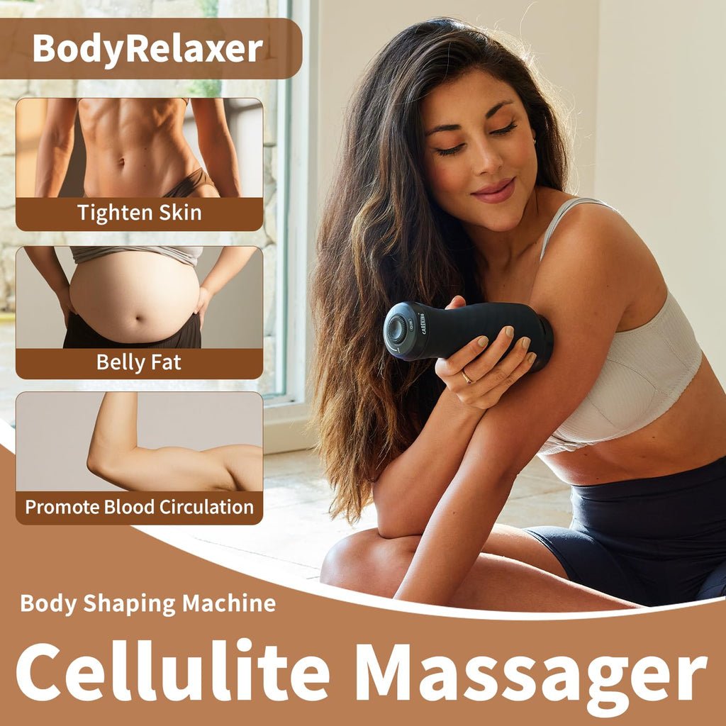 CAREKING Massage Gun Deep Tissue for Women, Vibration Therapy for Muscle Recovery Pain Relief Cellulite Massager for Leg Thigh Abdomen Neck Shoulder Lymphatic Drainage Massager Body Sculpting Machine - Maple Wellness Supplements