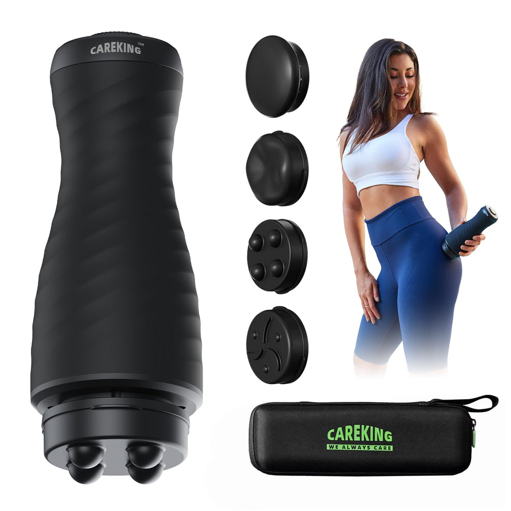 CAREKING Massage Gun Deep Tissue for Women, Vibration Therapy for Muscle Recovery Pain Relief Cellulite Massager for Leg Thigh Abdomen Neck Shoulder Lymphatic Drainage Massager Body Sculpting Machine - Maple Wellness Supplements