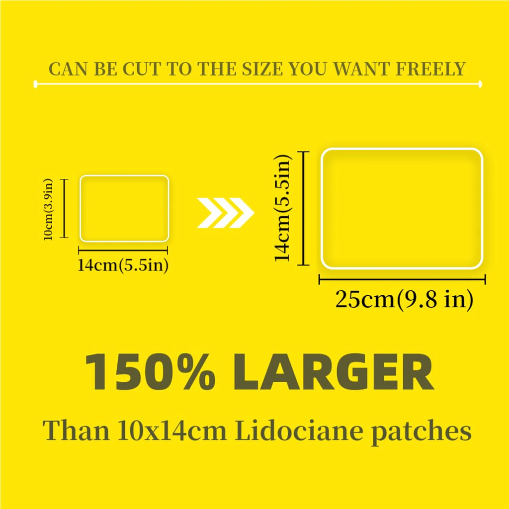 CARELAND 4% Extra Large Lidocaine Patches Maximum Strength Pain Relief Patch XL for Back & Shoulder,Back Pain Relief Products Patches & Flexible Fabric Numbs Away Pain, 6 Ct. - TrustMedUSA