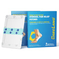 CARELAND Plantar Fasciitis Lidocaine Pain Patches with Hydrogel Technology- Waterproof with Sticky Border, 12 Hour Pain Relief - Contours to Your Foot - 16 Ct - TrustMedUSA