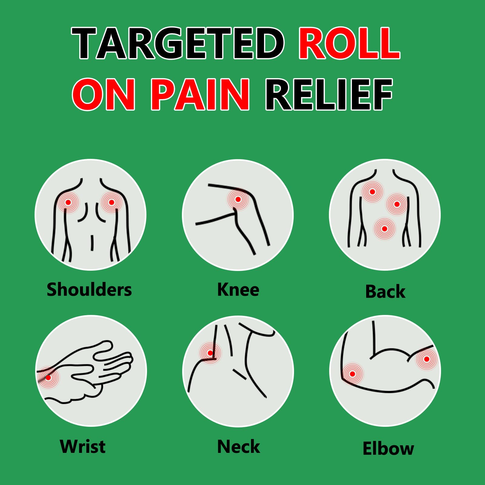 CARELIVING Roll On Pain Relief for Knee, Neck, Joint, Shoulder, Arthritis Pain Reliever, Sore Muscle Relief, Roll On Menthol Gel 2.5 Fl Oz (Pack of 2) - TrustMedUSA
