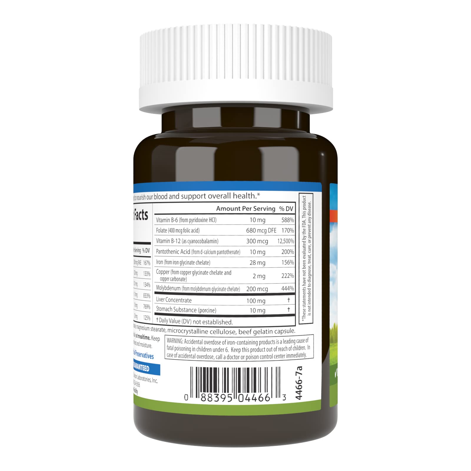 Carlson - Blood Nutrients, 28 mg Iron, Blood Development, Iron Absorption & Optimal Wellness, 40 Capsules - TrustMedUSA