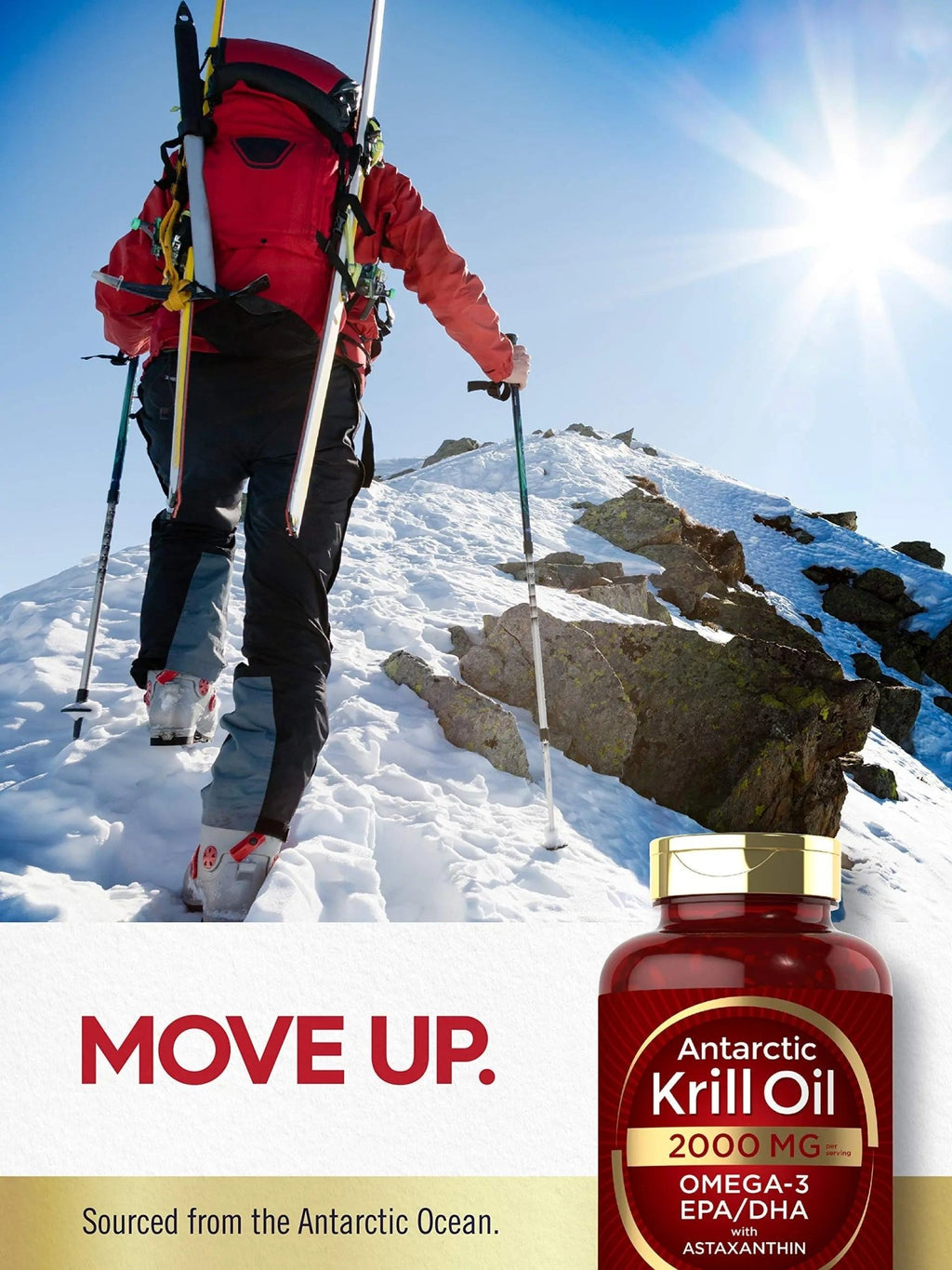 Carlyle Antarctic Krill Oil 2000 mg 120 Softgels | Omega-3 EPA, DHA, with Astaxanthin - TrustMedUSA