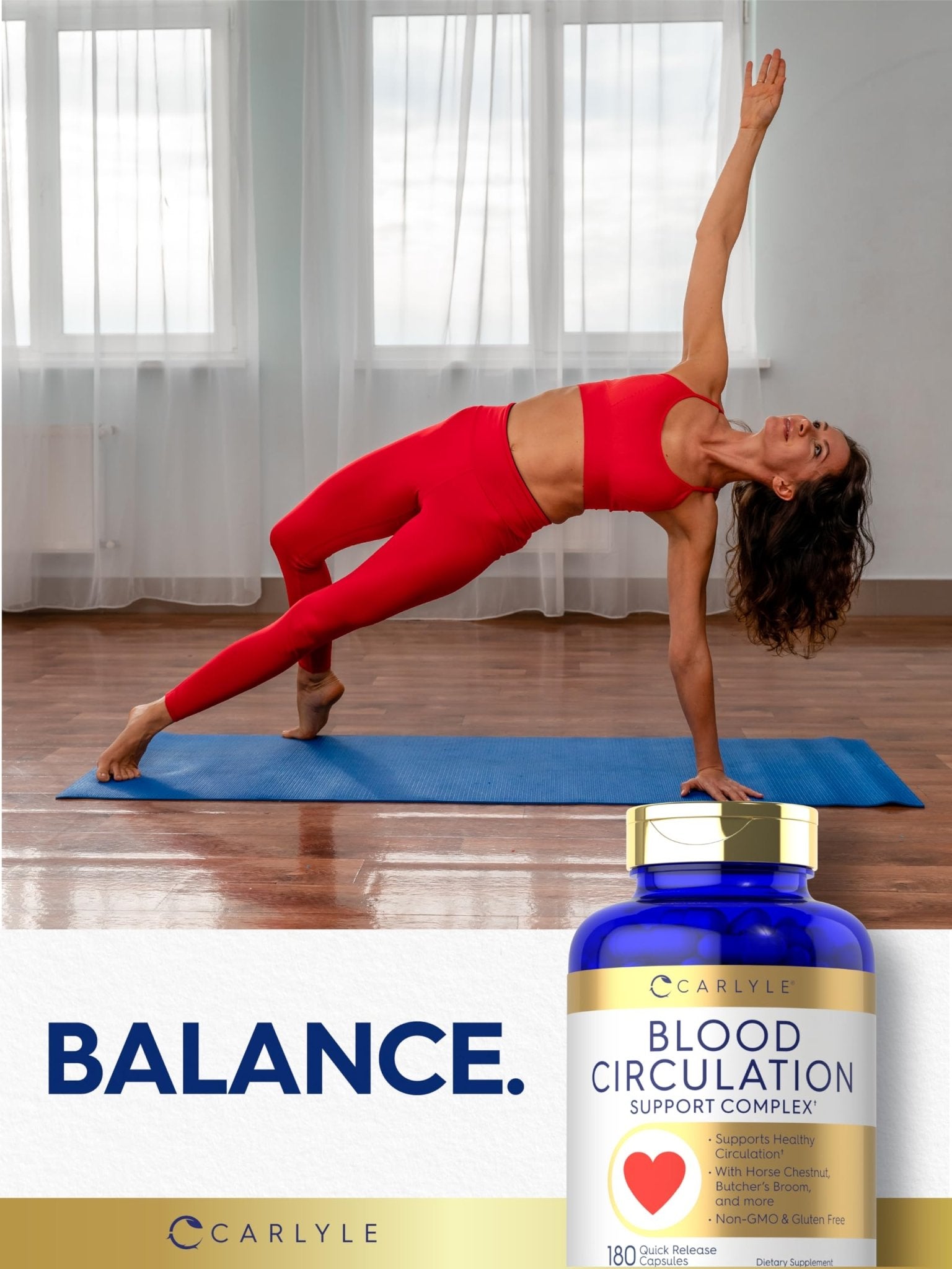 Carlyle Blood Circulation Supplement | 180 Capsules | Supports Healthy Circulation | Non-GMO, Gluten Free - TrustMedUSA