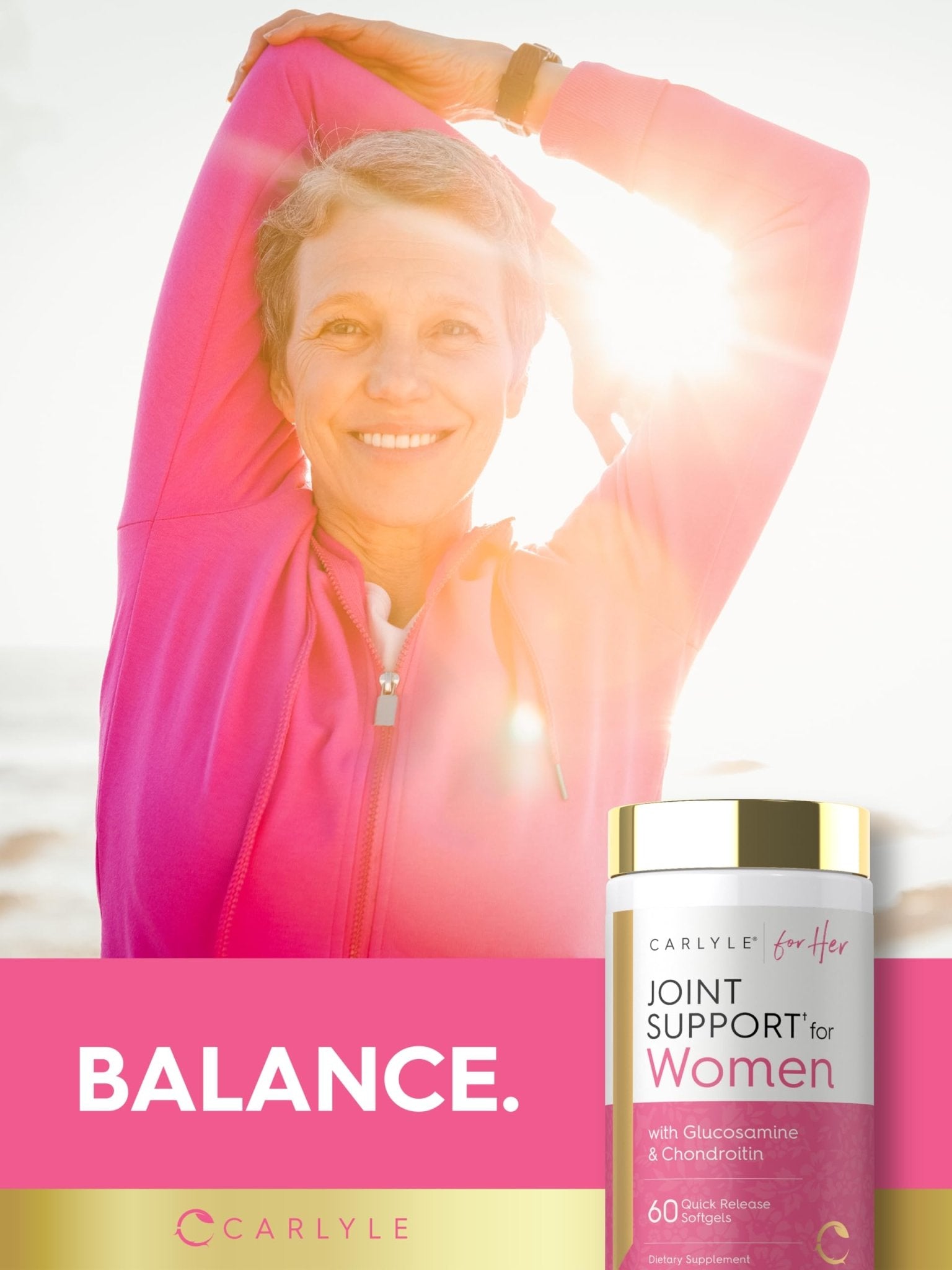 Carlyle Joint Support for Women | 60 Softgels | Complex with Omega-3 and Collagen Peptides | Non-GMO, Gluten Free - Maple Wellness Supplements