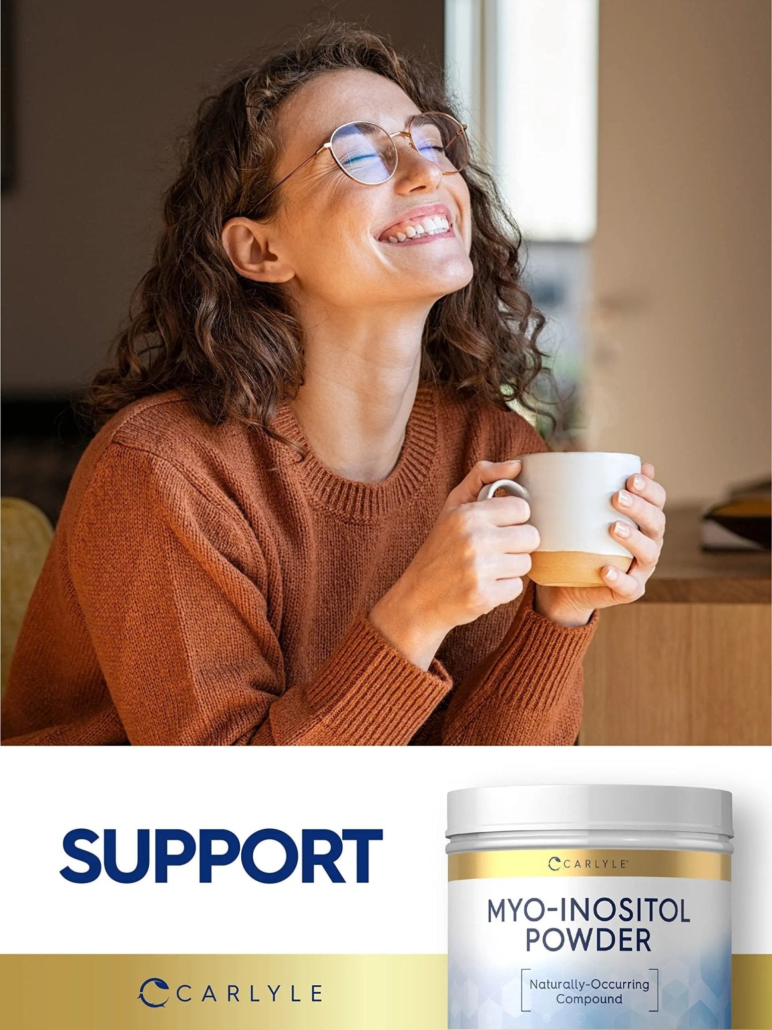 Carlyle Myo-Inositol Powder Supplement | 1.5 lbs | Naturally Occuring Compound - TrustMedUSA