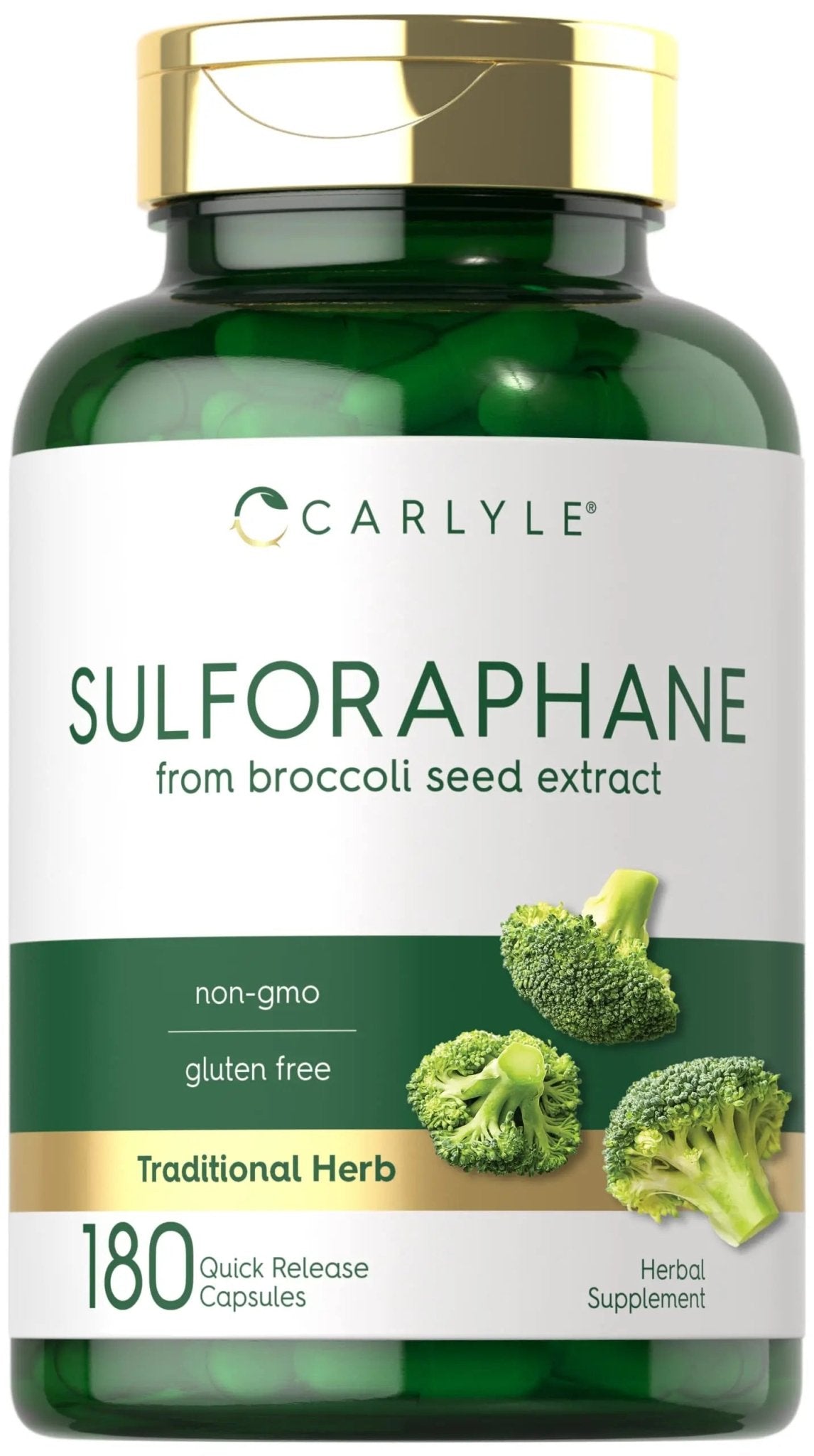 Carlyle Sulforaphane | from Broccoli Seed Extract | 180 Capsules | Traditional Herbal - TrustMedUSA