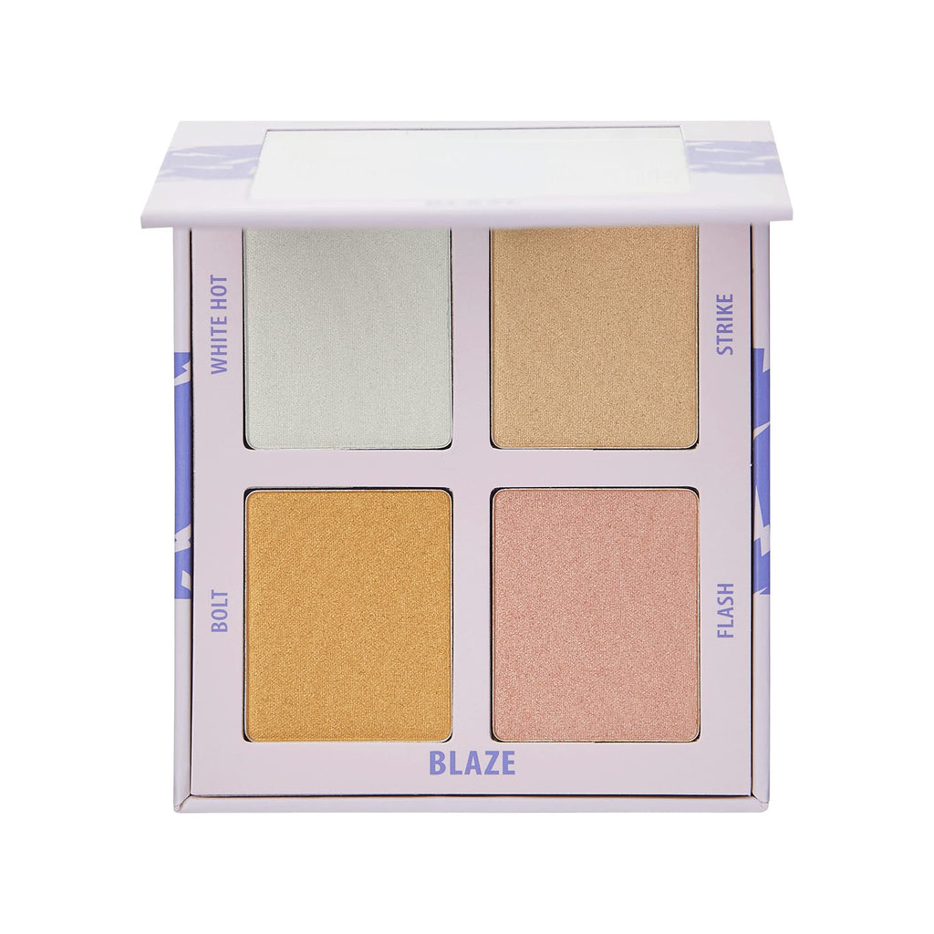 Carter Beauty By Marissa Carter Mini Highlighter Palette | Long Lasting Makeup | Shimmer & Matte Shades (Blaze) - TrustMedUSA