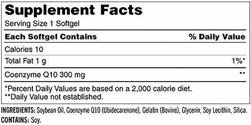 CARZIX CoQ10 300mg,100 Softgels-Helps Maintain Healthy Blood Pressure，Romotes - TrustMedUSA