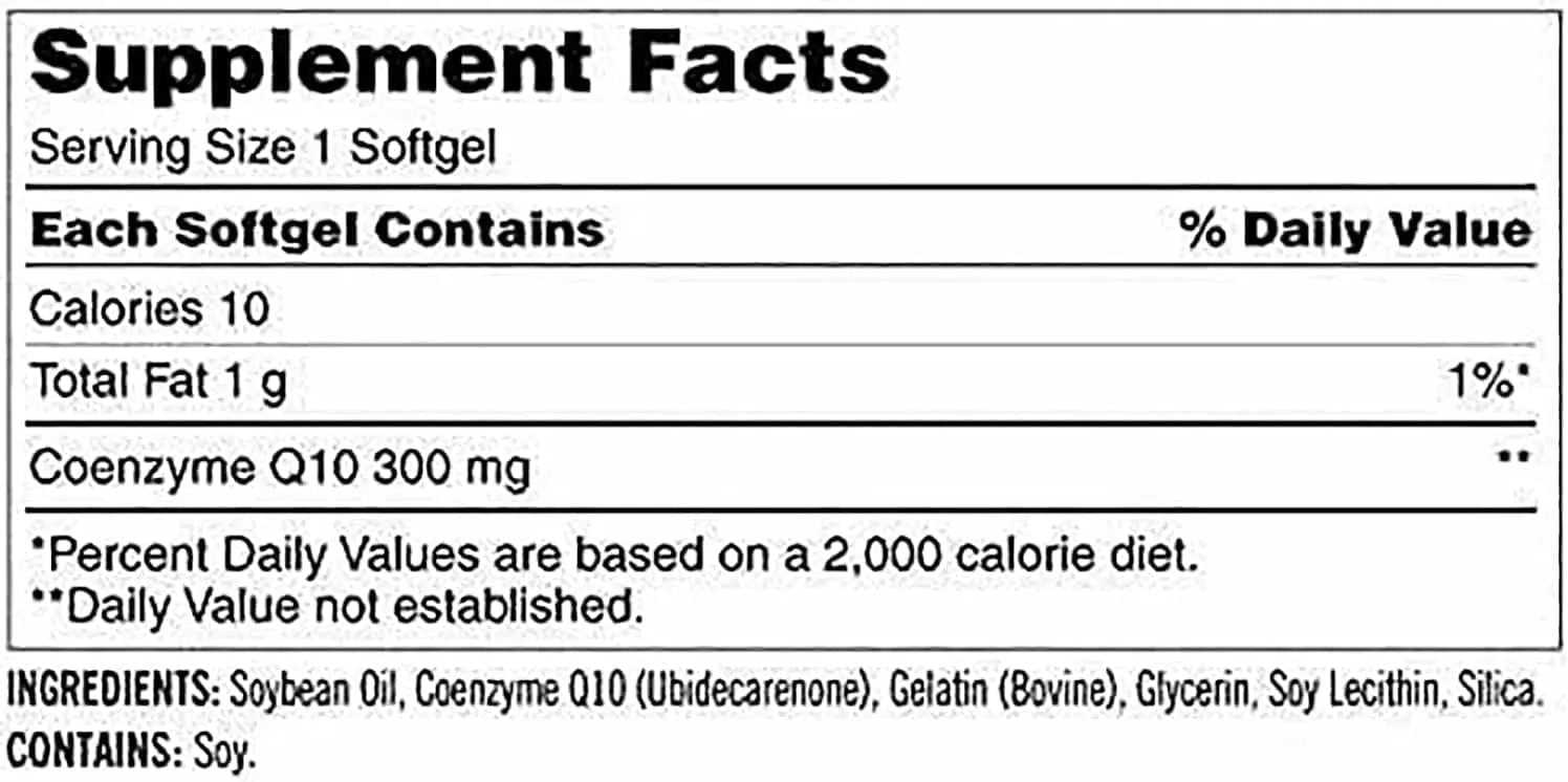 CARZIX CoQ10 300mg,100 Softgels-Helps Maintain Healthy Blood Pressure，Romotes - TrustMedUSA