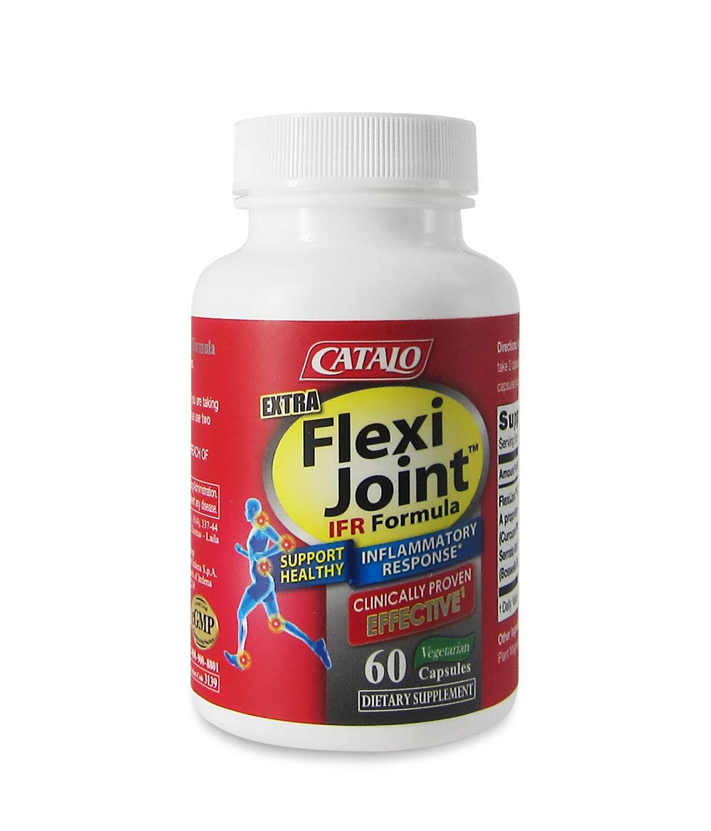 CATALO Extra FlexiJoint IFR Formula – with Meriva Turmeric Phytosome, ApresFlex & Casperome Boswellia – 60 Capsules - TrustMedUSA