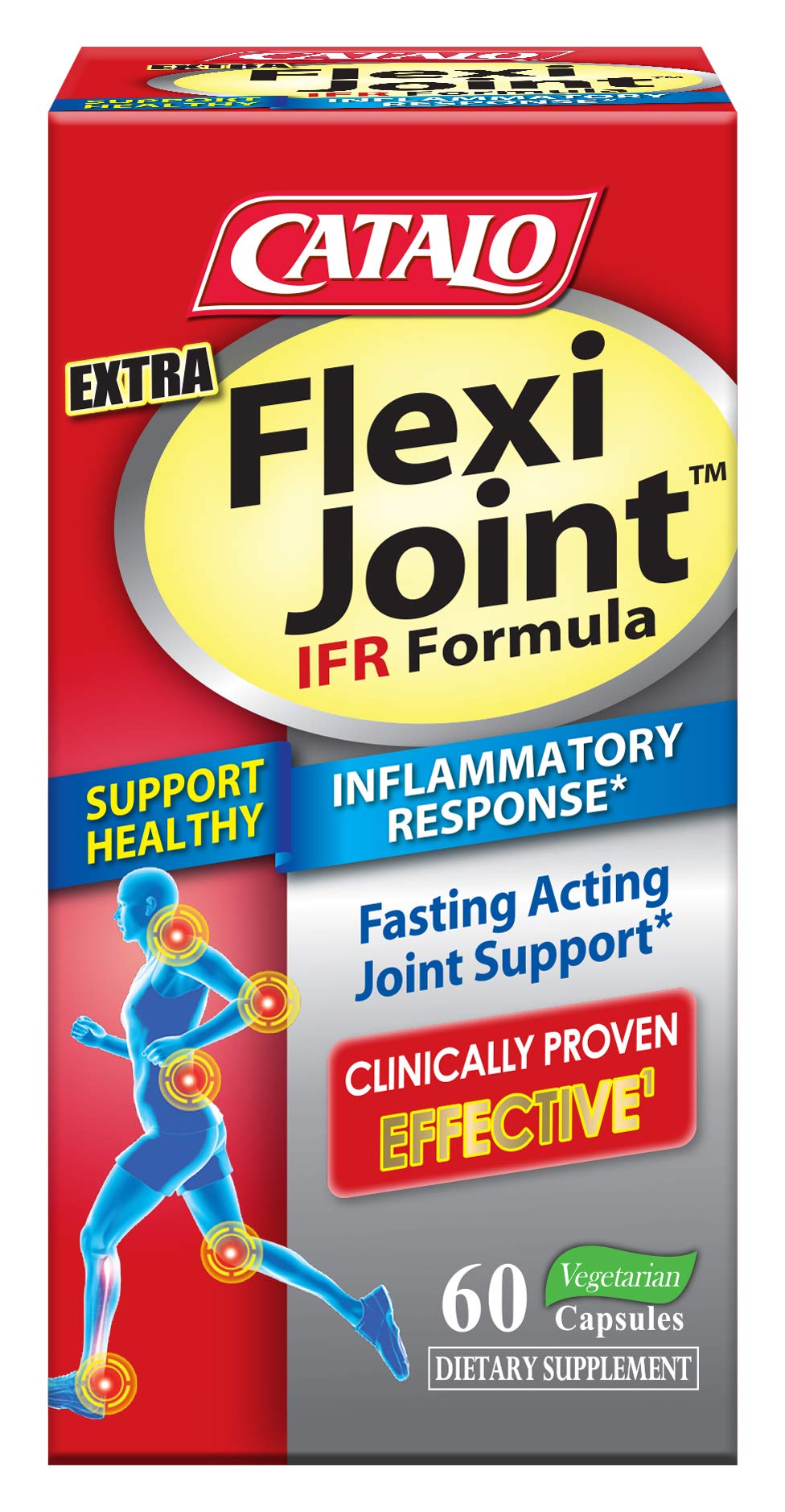 CATALO Extra FlexiJoint IFR Formula – with Meriva Turmeric Phytosome, ApresFlex & Casperome Boswellia – 60 Capsules - TrustMedUSA