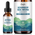 Catfit Soursop Graviola Liquid Drop – Soursop Drops for Cell Support, Antioxidant, Relaxation & Immune Boost with Sea Moss, Turmeric, Black Pepper, B6 C, Zinc, Sugar Free, Gluten Free, Vegan, 2 Fl Oz - TrustMedUSA