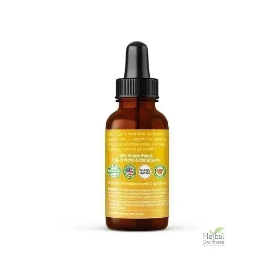Cat's Claw Extract Joint Support - Herbal Supplement for Joint and Muscle Function, Immunity, Heart Support - Gluten Free - Superior Absorption - Organic Liquid 1oz - Herbal Goodness (1 bttl) - TrustMedUSA