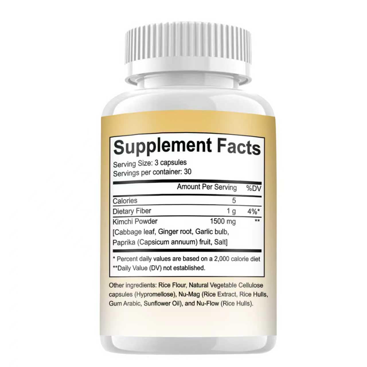 CAUDAN Kimchi Capsules, Kimchi Supplement, Probiotics & Enzymes Supports Gut & Digestive Health, Taste Well, Fermented Superfood for Antioxidant Support, 90 Vegan Capsules - TrustMedUSA