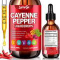 Cayenne Pepper Liquid Drops - Potent Blend with Hawthorn Berry, Turmeric Curcumin, Vitamin D3 K2, Beet Root & Panax Ginseng - Vegan, Non-GMO, High Absorbed Gentle Formula - 2 OZ - TrustMedUSA