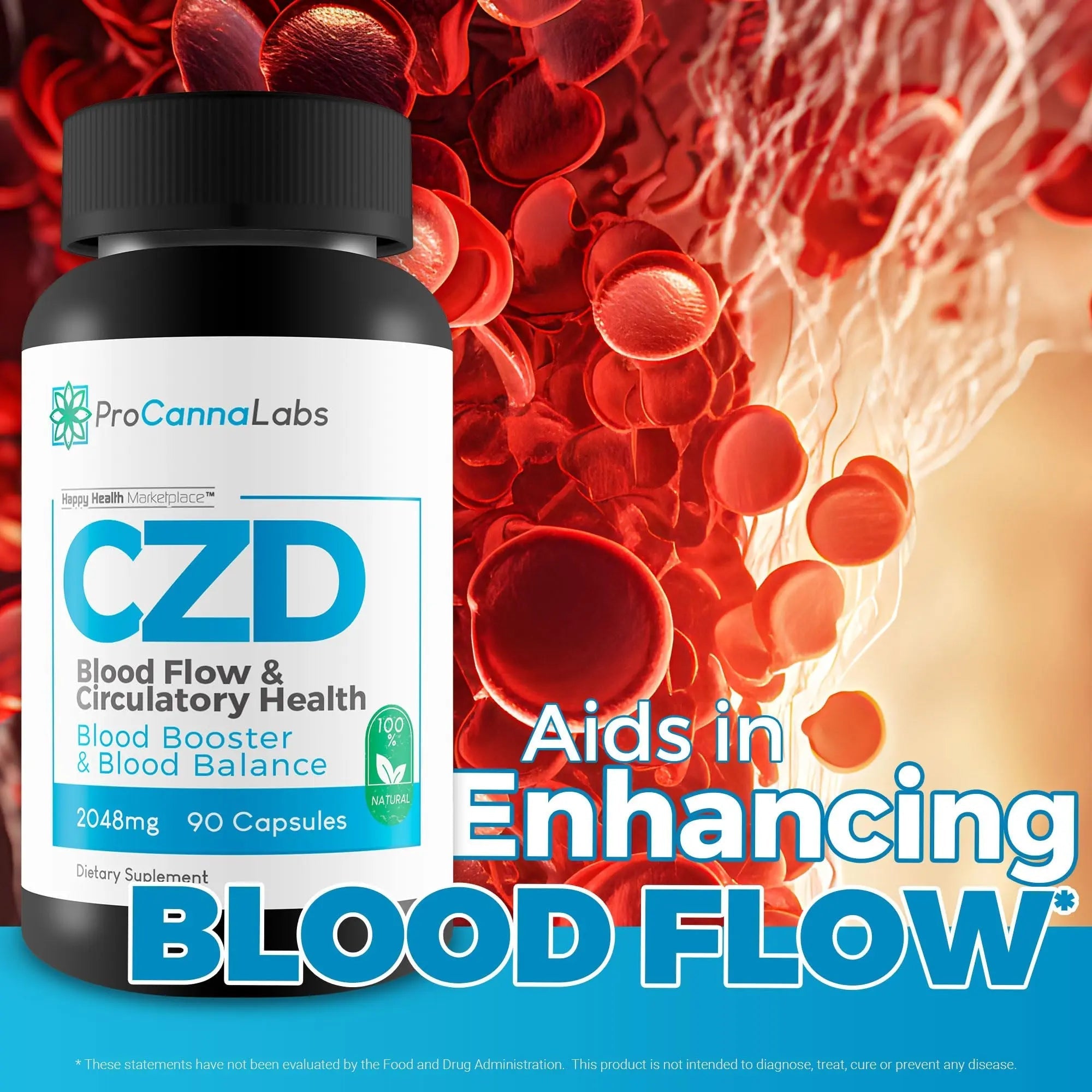 CDZ Supplement Vitamin C D and Zinc Plus Herbs - Our Best Vitamin C D Zinc Blood Booster for Blood Balance & Blood Flow - C Z D Blood Flow & Circulatory Health - Pro Canna Labs Gummies Capsules - TrustMedUSA