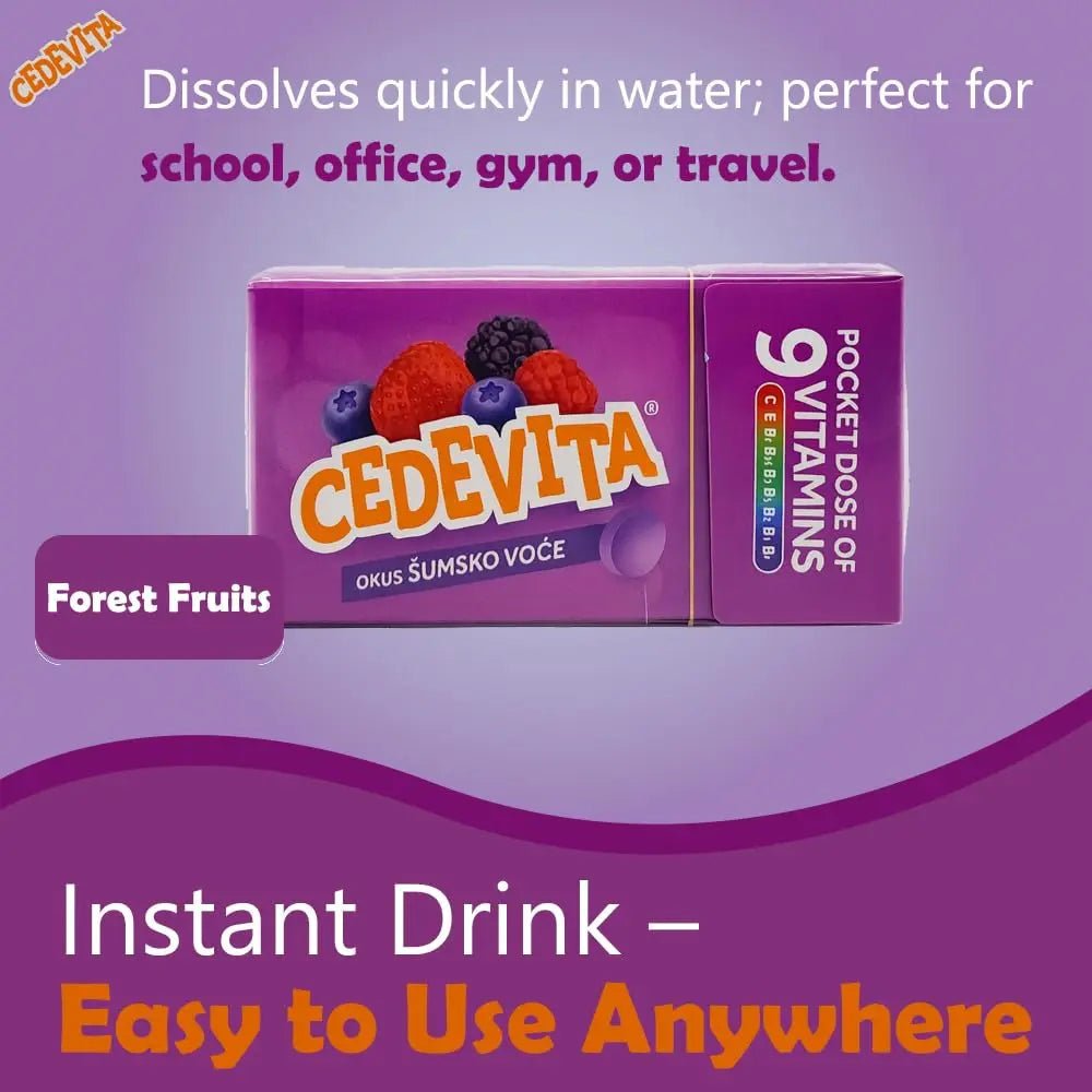 Cedevita Multivitamin Healthy and Sweet Candies - Pack of 8 (Forest Fruit) - TrustMedUSA