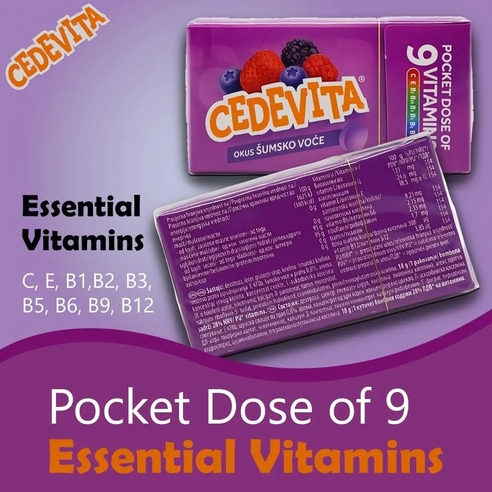 Cedevita Multivitamin Healthy and Sweet Candies - Pack of 8 (Forest Fruit) - TrustMedUSA