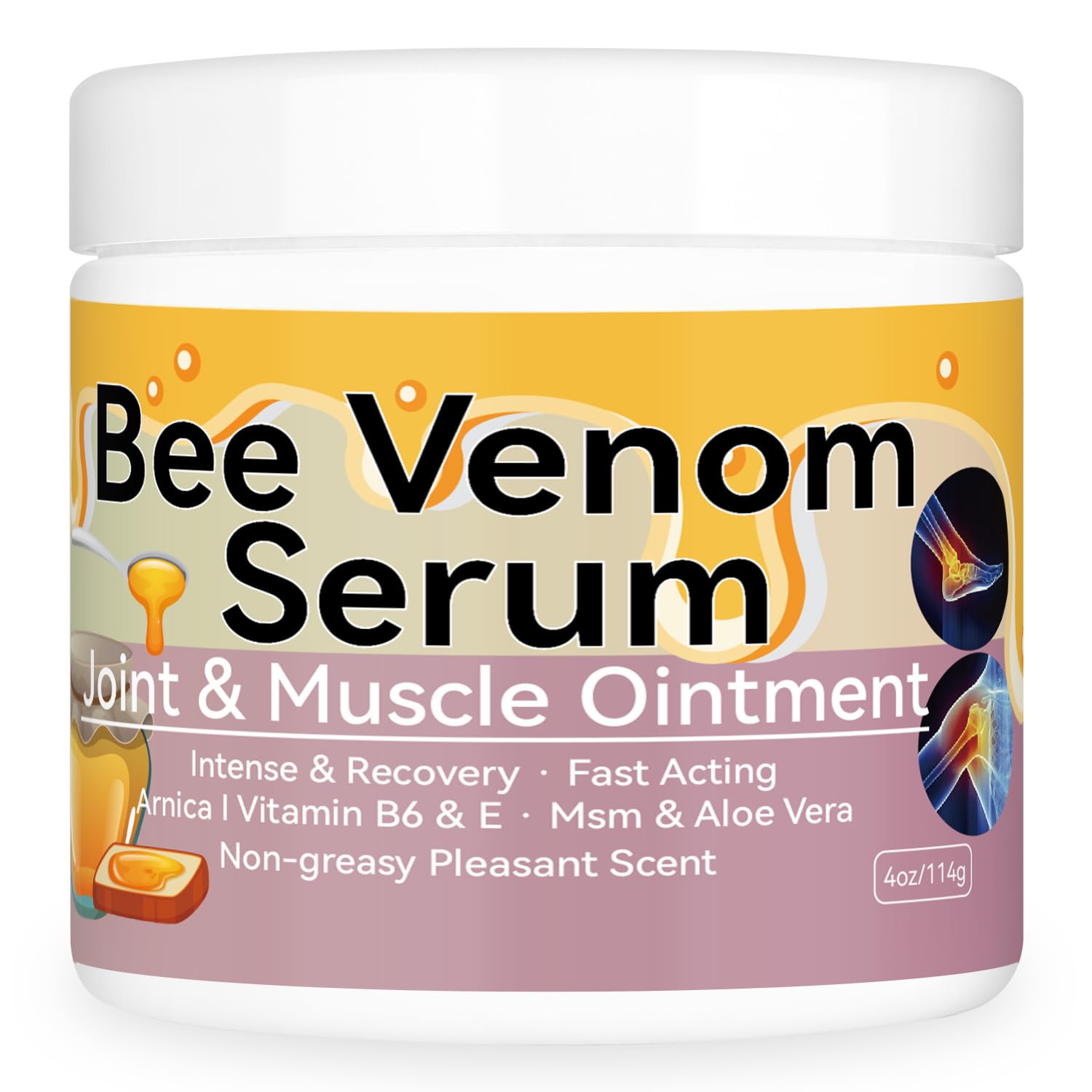 Cedonivor Bee Venom Cream, Joint & Muscle Soothing, Professional Bee Venom Joint Cream,Joint Gel - Specially for for Back, Neck, Hands, Knee - TrustMedUSA