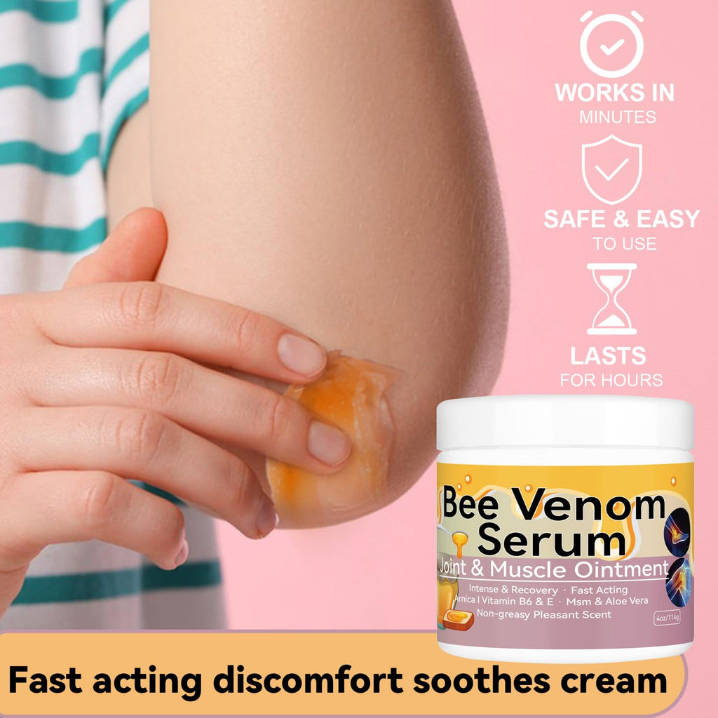 Cedonivor Bee Venom Cream, Joint & Muscle Soothing, Professional Bee Venom Joint Cream,Joint Gel - Specially for for Back, Neck, Hands, Knee - TrustMedUSA