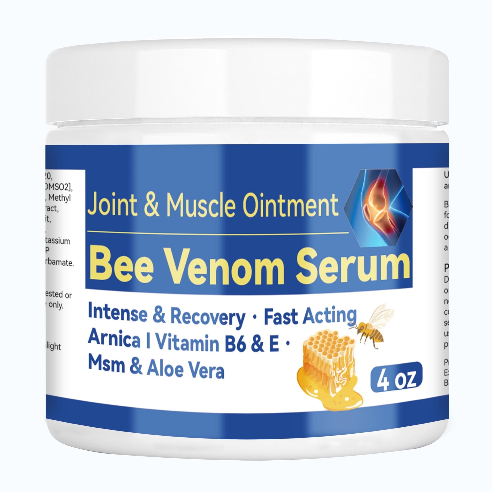 Cedonivor Bee Venom Joint and Bone Cream, Bee Venom Joint Relief Cream Joint Care for Knee, Neck, Back, Hands, Feet Moisturizer - TrustMedUSA