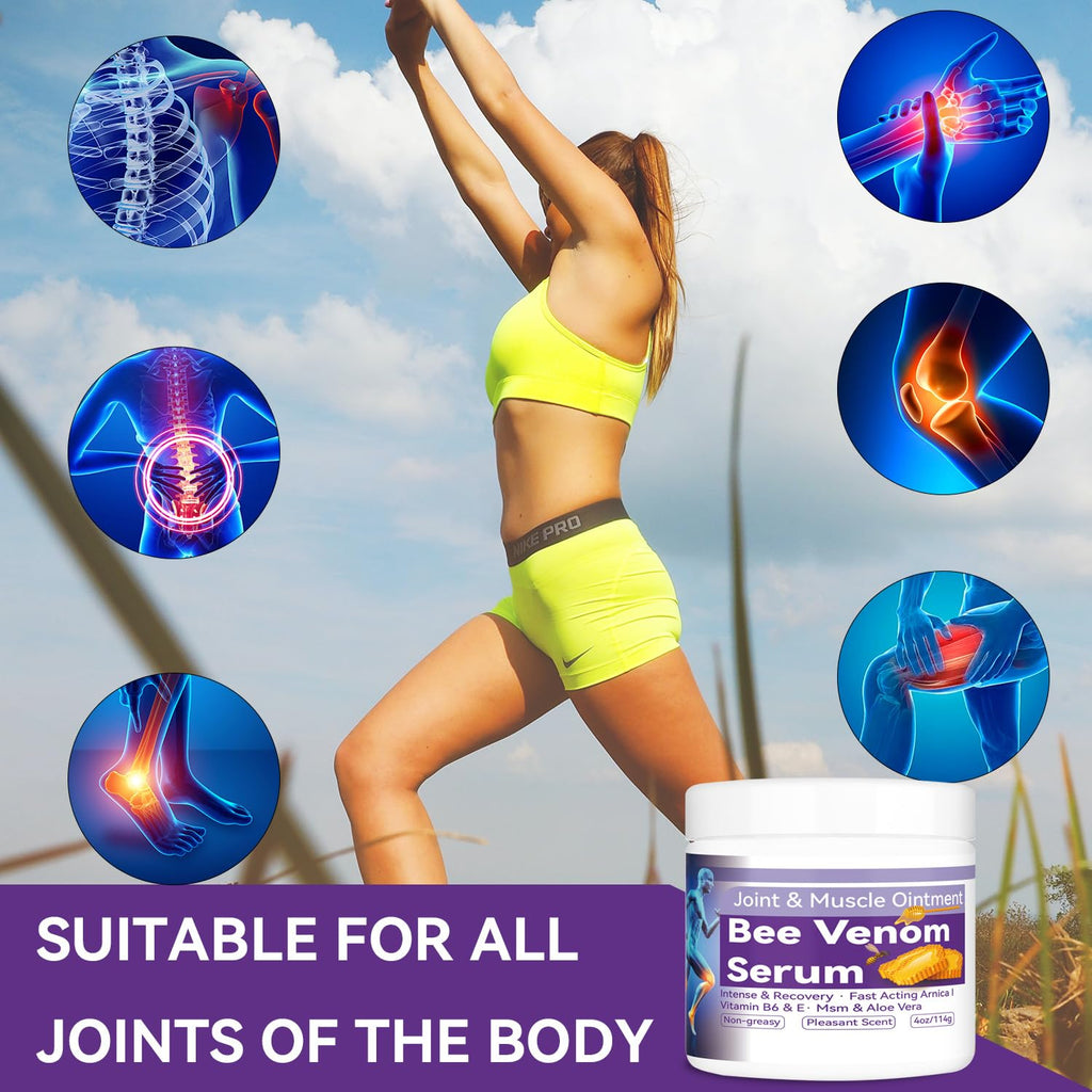 Cedonivor Bee Venom Joint Cream, Joint & Muscle Soothing, Bee Venom Cream for Back, Knee, Hands, Neck, Feet - TrustMedUSA